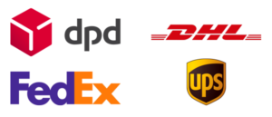 Fedex DHL PDP en UPS logo